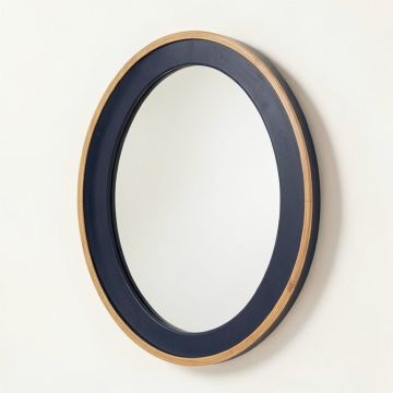Hazel Bend Framed Wall Mirror - Navy (synthetic illustration; no displayed measurements)