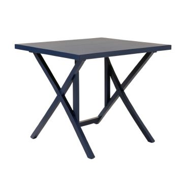Oak Arc Patio Table - Navy