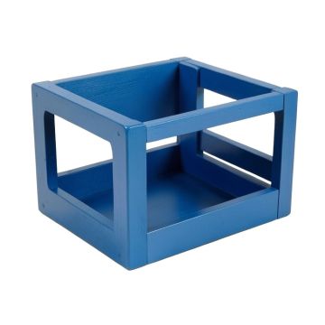 Alder Branch Empty Furniture-Style Pet Crate - Blue