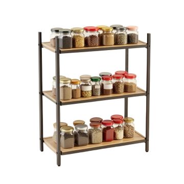 3 Shelf Movable Storage Rack