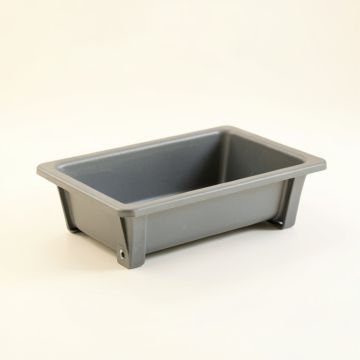 Brook Canyon Empty Railing Planter With Integral Brackets - Gray (synthetic illustration; no displayed measurements)