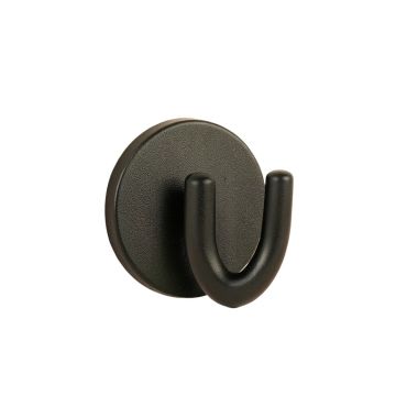 Linden Bend Wall-Mounted Robe Hook - Black