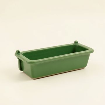 Summit Crossing Empty Railing Planter With Integral Brackets - Green (synthetic illustration; no displayed measurements)