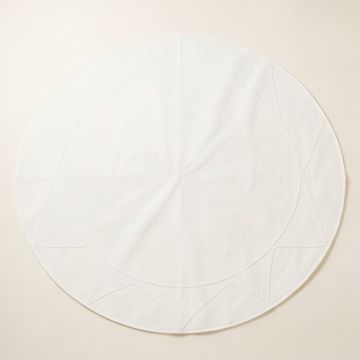 Rowan Bridge Round Area Rug - White (synthetic illustration; no displayed measurements)
