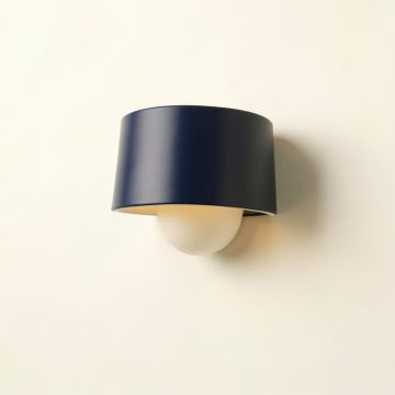 Brook Bridge Wall Sconce Mounted On A Plain Wall - Navy (synthetic illustration; no displayed measurements)