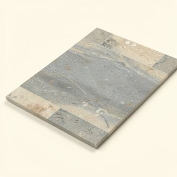 Mix River Random Sized Natural Stone Mosaic Tile In Gray/Beige (synthetic illustration; no displayed measurements)