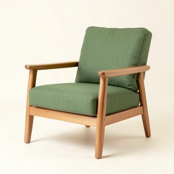 Moss Bridge Upholstered Armchair - Green (synthetic illustration; no displayed measurements)