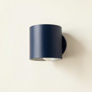Slate Canyon Wall Sconce Mounted On A Plain Wall - Navy (synthetic illustration; no displayed measurements)