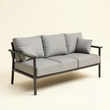 Vlachavas Outdoor Patio Sofa With Cushions (synthetic illustration; no displayed measurements)
