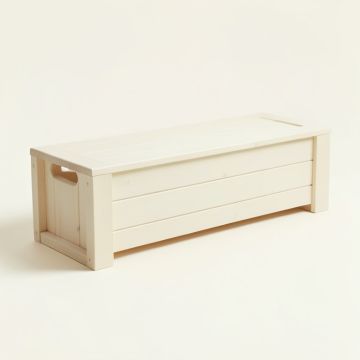 Ash Brook Narrow Outdoor Storage Bench - Ivory (synthetic illustration; no displayed measurements)