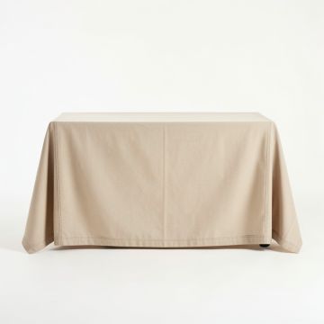 Moss Crest Flat Bed Sheet - Beige (synthetic illustration; no displayed measurements)