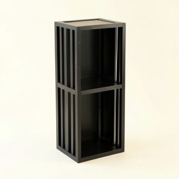 Glen Dale Narrow Cubby Tower - Black (synthetic illustration; no displayed measurements)