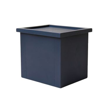 Elm Branch Closed Outdoor Storage Box - Navy (synthetic illustration; no displayed measurements)