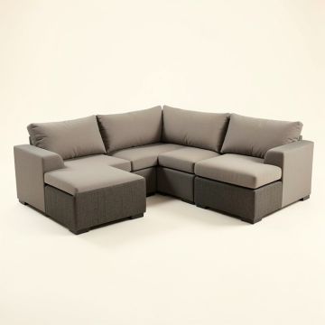 Arlington 3 Piece Sectional Seating Group With Cushions (synthetic illustration; no displayed measurements)