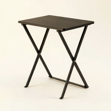 Slate Branch Compact Balcony Table - Black (synthetic illustration; no displayed measurements)