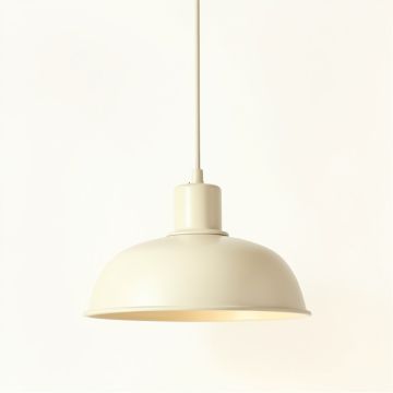 Birch Bluff Pendant Light Suspended From One Plain Cable - Ivory (synthetic illustration; no displayed measurements)