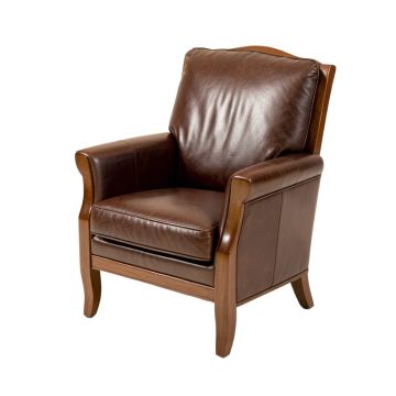 Kyng 28 '' Wide Leather Match Club Chair (synthetic illustration; no displayed measurements)
