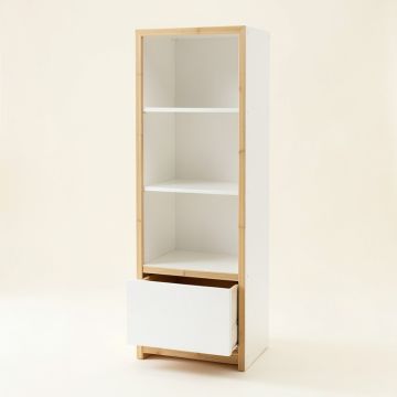 Fern Dale Narrow Cubby Tower - White (synthetic illustration; no displayed measurements)