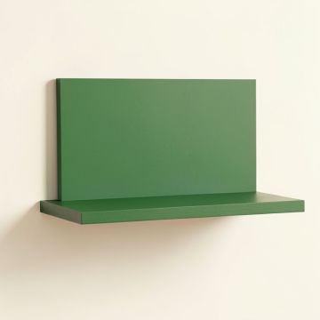 Sage Arc Wall-Mounted Shelf - Green (synthetic illustration; no displayed measurements)