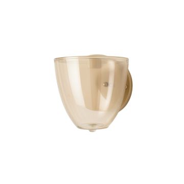 Laurel Crest Wall Sconce Mounted On A Plain Wall - Beige