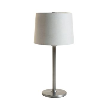 Aspen Bluff Table Lamp With A Plain Fabric Shade - Gray
