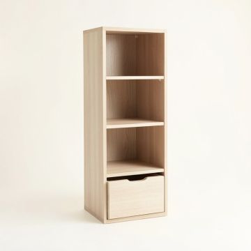 Field Bridge Narrow Cubby Tower - Beige (synthetic illustration; no displayed measurements)