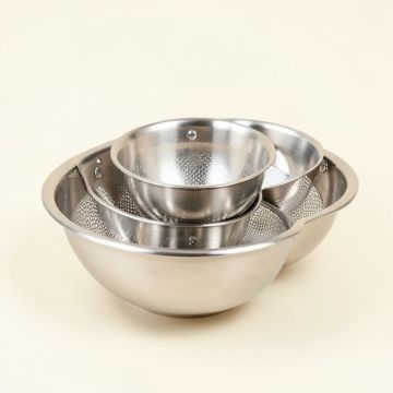 Cook Pro 4 Piece Stainless Steel Colander Set (synthetic illustration; no displayed measurements)