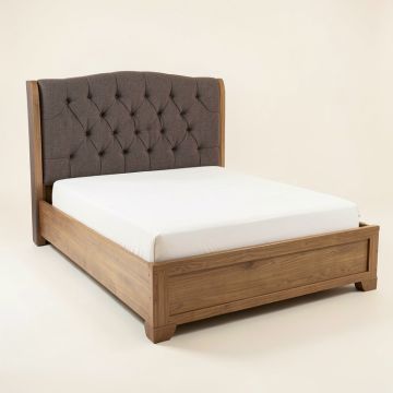 Carmon Twin Tufted Upholstered Sleigh Bed (synthetic illustration; no displayed measurements)