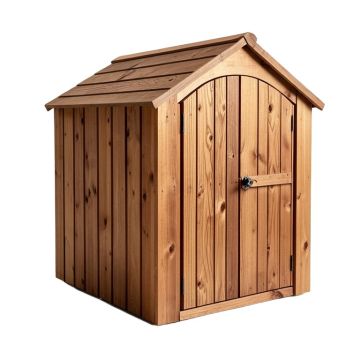 4 Ft. W X 2 Ft. D Solid Wood Lean-To Storage Shed