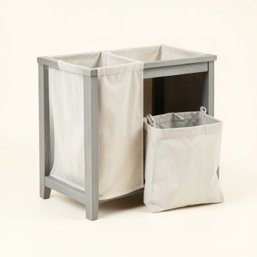Summit Crossing Laundry Sorting Station With Plain Removable Bags - Gray (synthetic illustration; no displayed measurements)