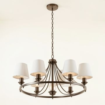 Coakley 9-Light Shaded Chandelier Tiered Chandelier (synthetic illustration; no displayed measurements)