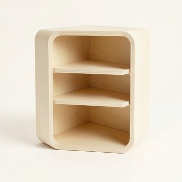 Pine Bend Empty Mug-Storage Cabinet Insert - Ivory (synthetic illustration; no displayed measurements)