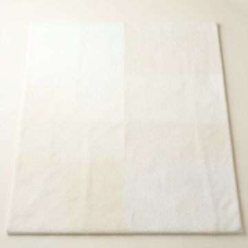 Moss Crest Rectangular Area Rug - White (synthetic illustration; no displayed measurements)