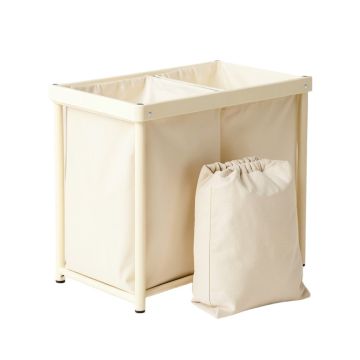 Lake Canyon Laundry Sorting Station With Plain Removable Bags - Cream (synthetic illustration; no displayed measurements)