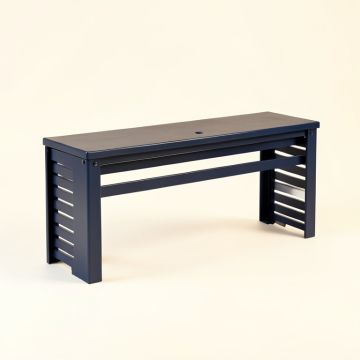 Vale Branch Narrow Outdoor Storage Bench - Navy (synthetic illustration; no displayed measurements)