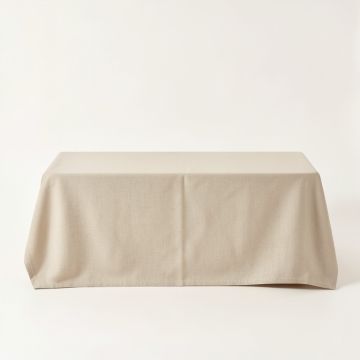 Rowan Bridge Flat Bed Sheet - Beige (synthetic illustration; no displayed measurements)