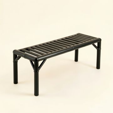 Holly Bridge Indoor Bench - Black (synthetic illustration; no displayed measurements)