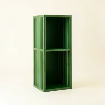 Cliff Brook Narrow Cubby Tower - Green (synthetic illustration; no displayed measurements)