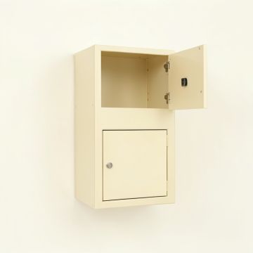 Lake Bluff Wall-Mounted Entry Cabinet - Ivory (synthetic illustration; no displayed measurements)