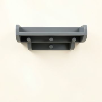 Wren Bridge Wall-Mounted Entryway Organizer Shelf - Gray (synthetic illustration; no displayed measurements)
