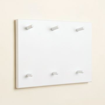 Flint Bend Empty Wall-Mounted Tool Organizer Panel - White (synthetic illustration; no displayed measurements)