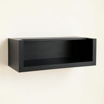 Slate Canyon Wall-Mounted Shelf - Black (synthetic illustration; no displayed measurements)