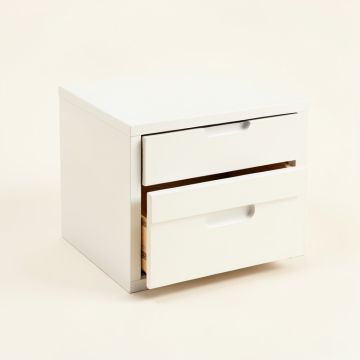 Wren Brook Small-Parts Storage Drawer Cabinet - White (synthetic illustration; no displayed measurements)