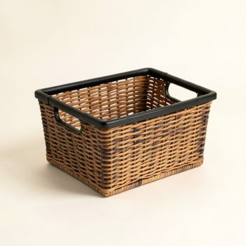 Flint Crossing Empty Storage Basket - Black (synthetic illustration; no displayed measurements)