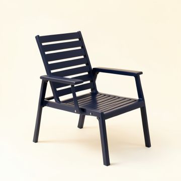 Oak Dale Outdoor Lounge Chair - Navy (synthetic illustration; no displayed measurements)
