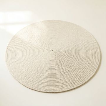 Aspen Crossing Round Area Rug - Cream (synthetic illustration; no displayed measurements)