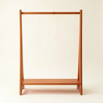 Pine Branch Empty Garment Rack - Terracotta (synthetic illustration; no displayed measurements)