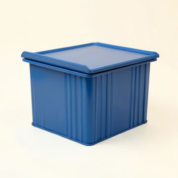 Cedar Bridge Closed Outdoor Storage Box - Blue (synthetic illustration; no displayed measurements)