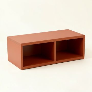 Clay Branch Shoe Storage Bench - Terracotta (synthetic illustration; no displayed measurements)