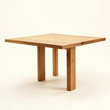 35 '' W Mango Solid Wood Dining Table (synthetic illustration; no displayed measurements)